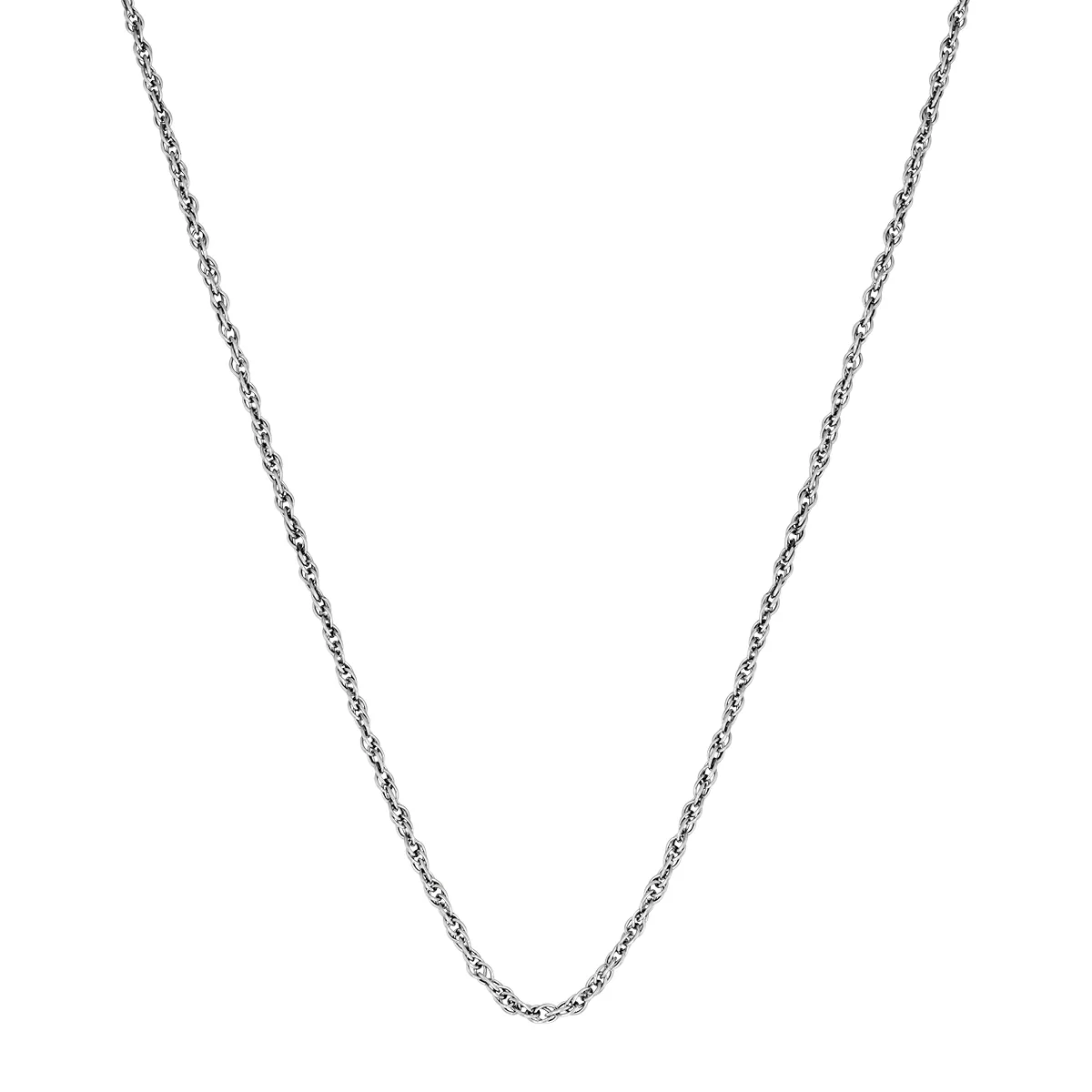 Cadena en plata Ley 925, Singapur, 50 cm. de largo, 1 mm. de ancho
