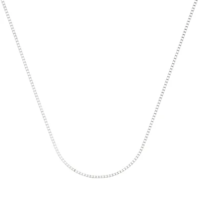 Cadena en plata Ley 925, Veneciana, 50 cm. de largo, 1 mm. de ancho