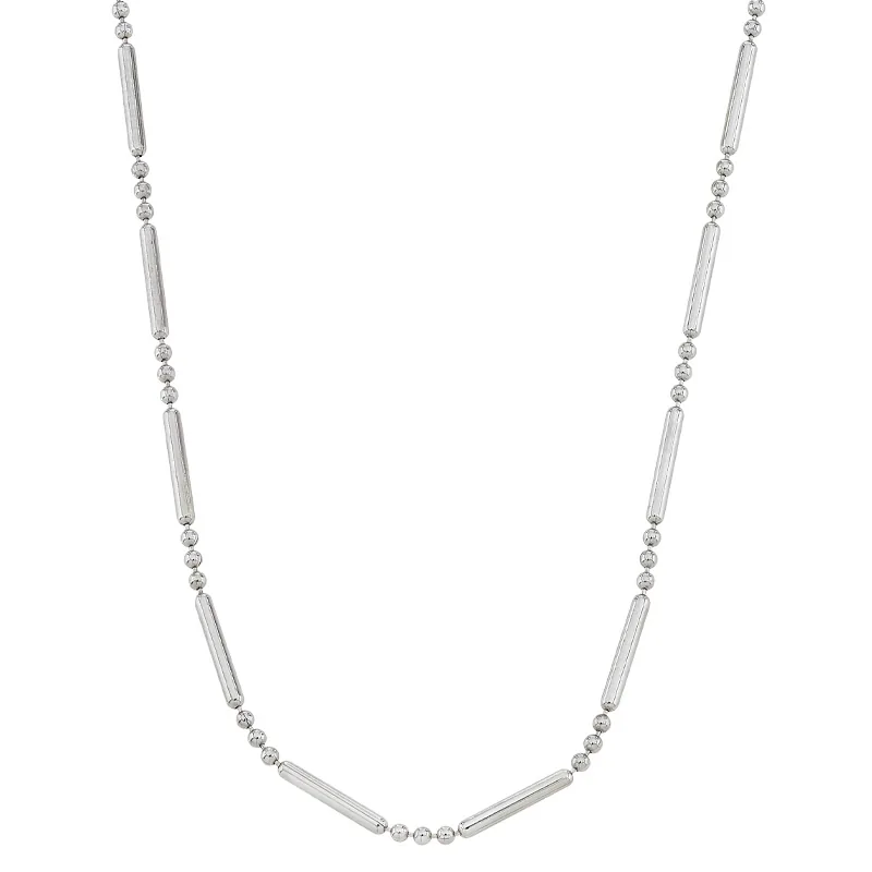 Cadena en plata Ley 925, 45 cm. de largo, 1 mm. de ancho, de la coleccion Sueños