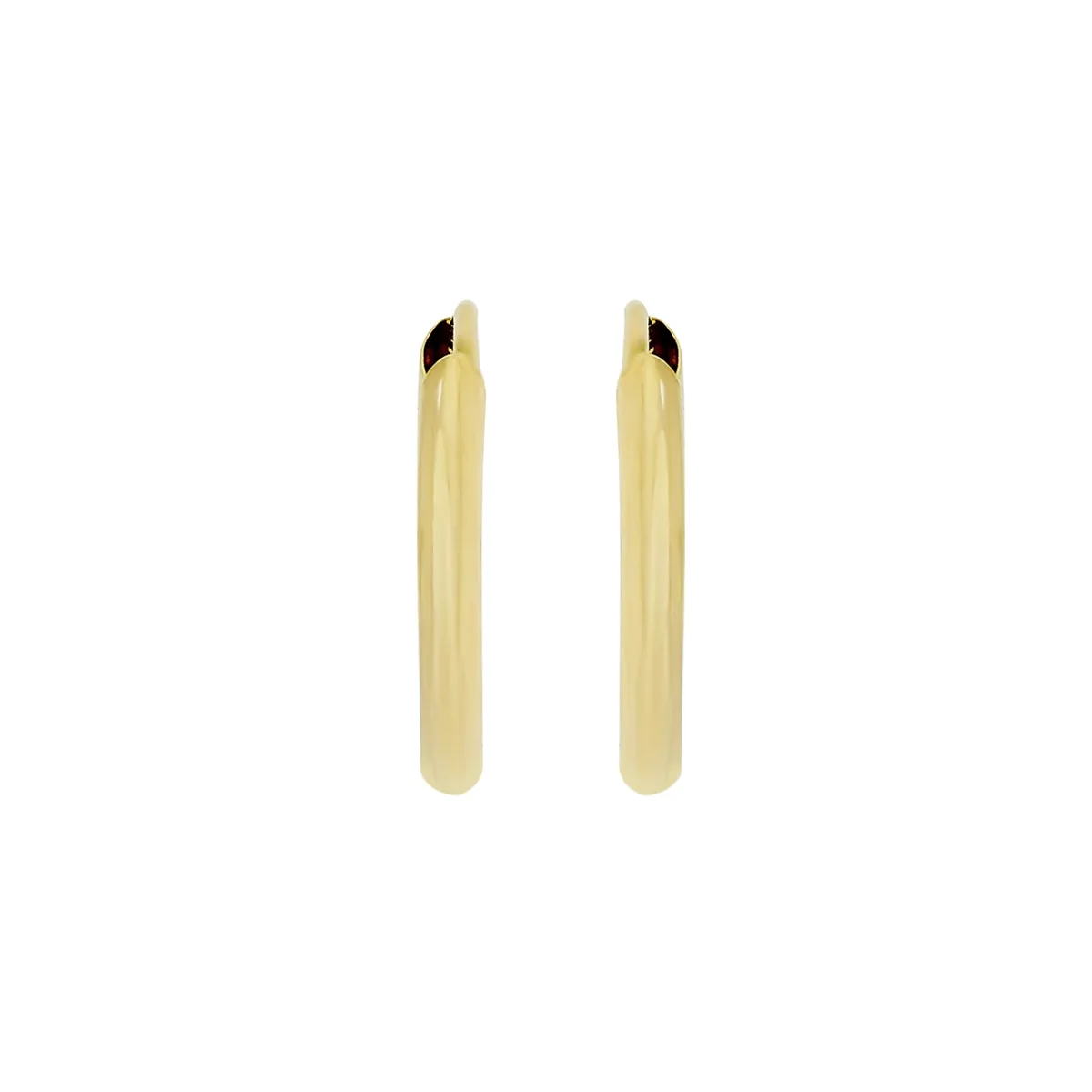 Candongas en oro amarillo de 18 Kilates, Aguja, 1.50 mm. de ancho