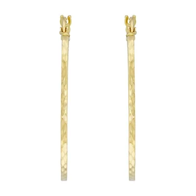 Candongas oro tono amarillo 18k, con visos, liso