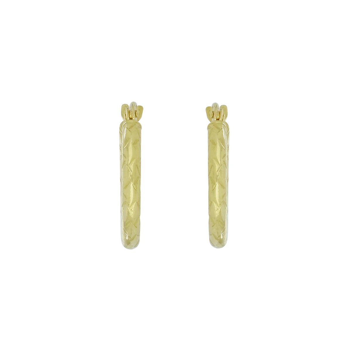 Candongas oro tono amarillo 18k, con visos, liso