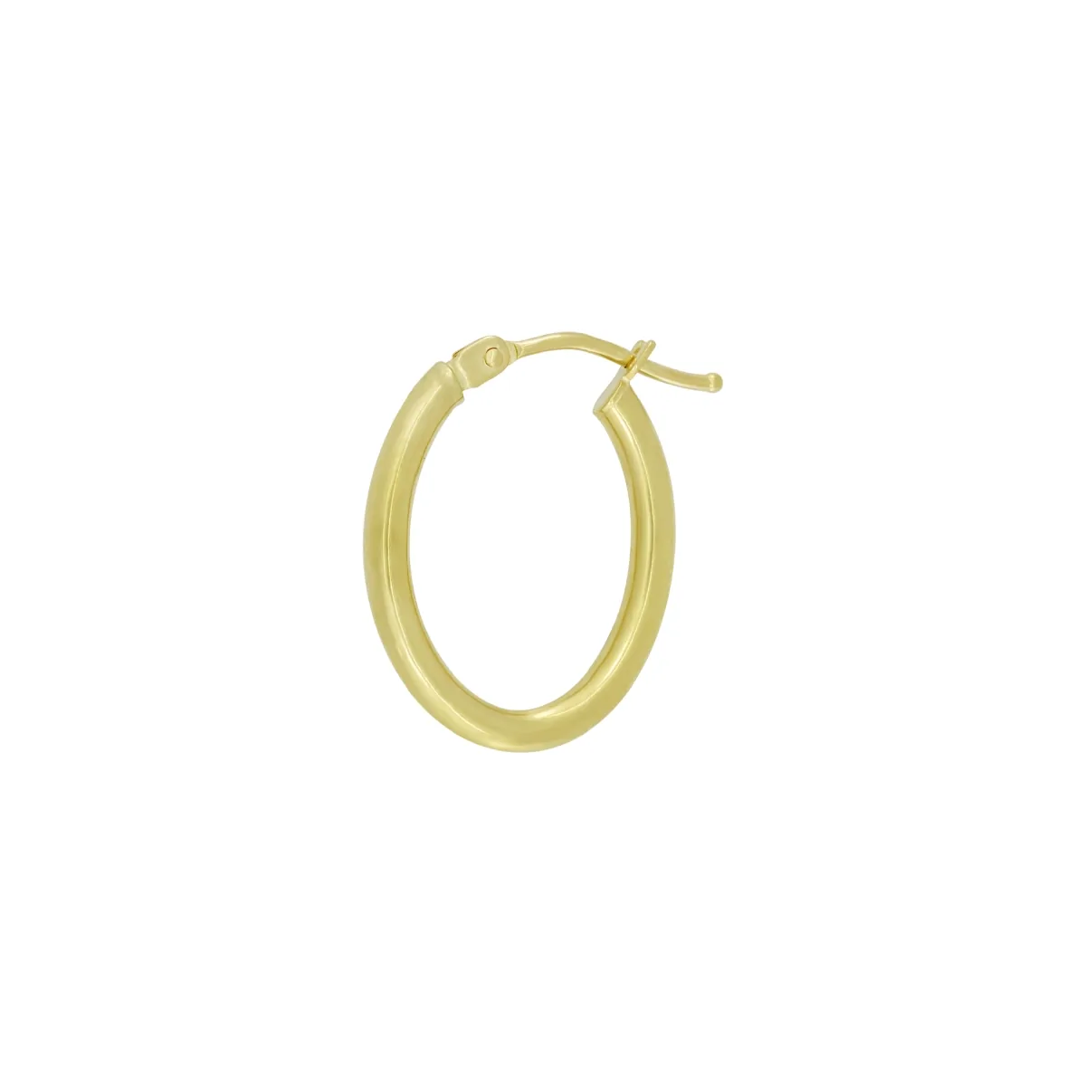 Candongas en oro amarillo de 18 Kilates, Tubo, 2 mm. de ancho
