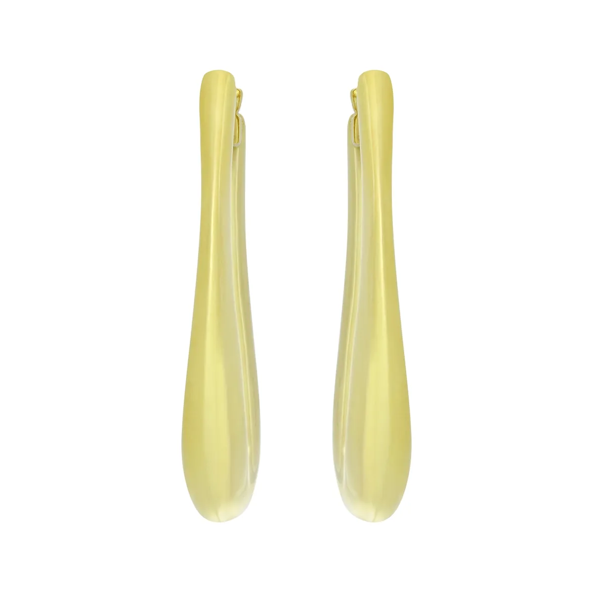 Candongas en oro amarillo de 18 Kilates, Degrade, 2.50 mm. de ancho