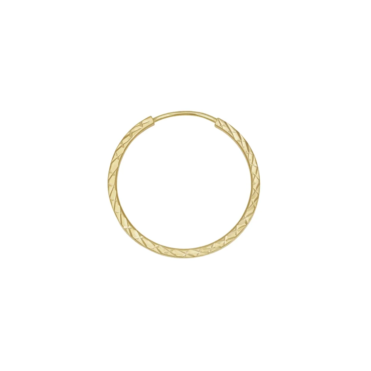 Candongas en oro amarillo de 18 Kilates con visos, Aguja, 1.50 mm. de ancho