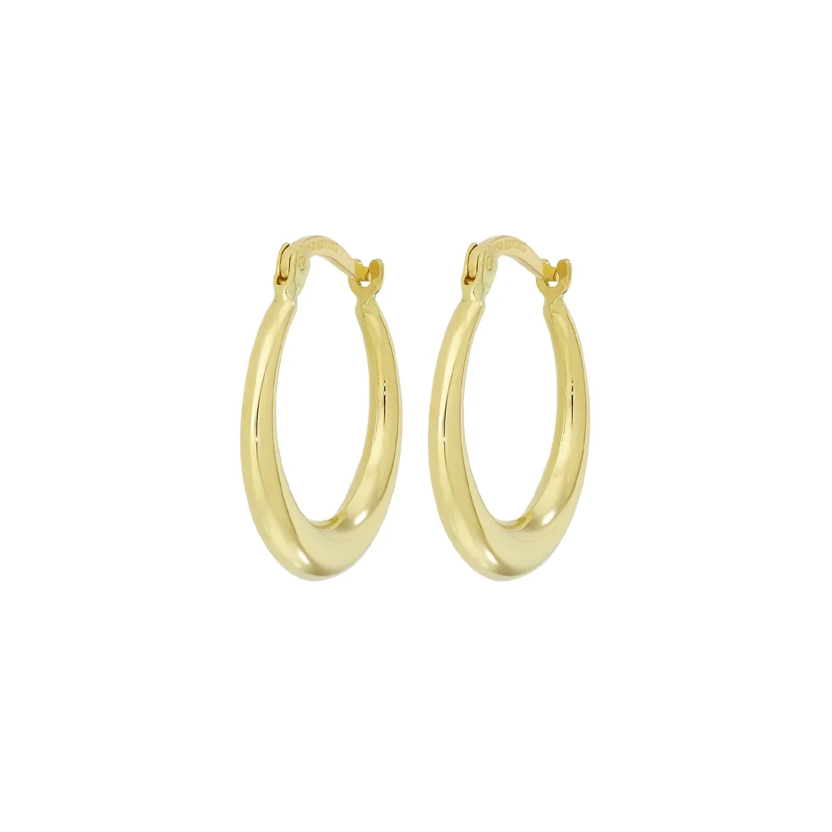 Candongas en oro amarillo de 18 Kilates, Degrade, 2.50 mm. de ancho