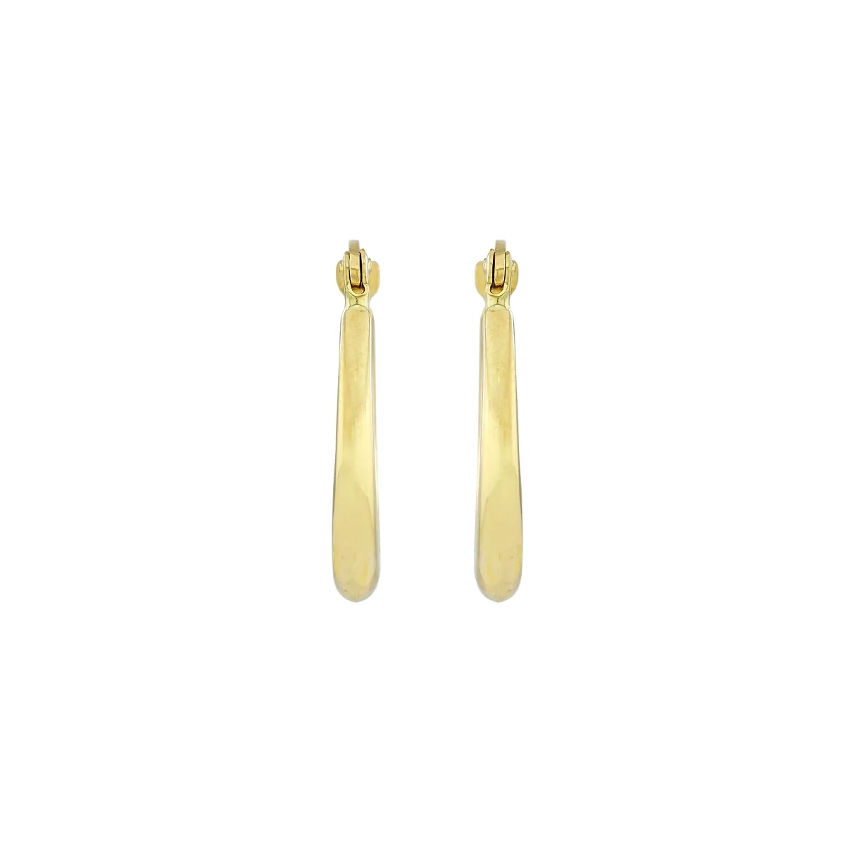 Candongas en oro amarillo de 18 Kilates, Degrade, 2.50 mm. de ancho