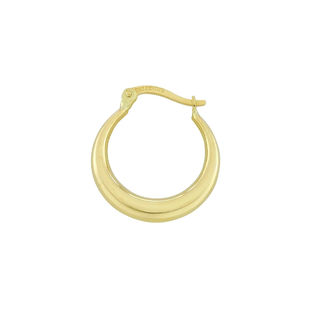 Candongas en oro amarillo de 18 Kilates, Degrade, 2.50 mm. de ancho