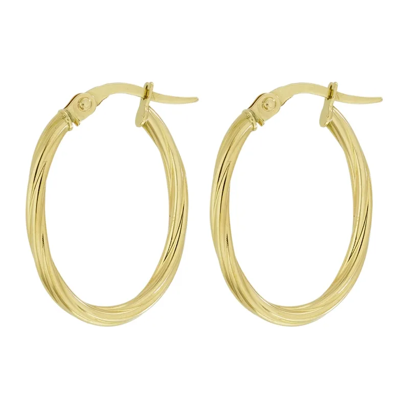 Candongas en oro amarillo de 18 Kilates, Melcocha, 1.50 mm. de ancho