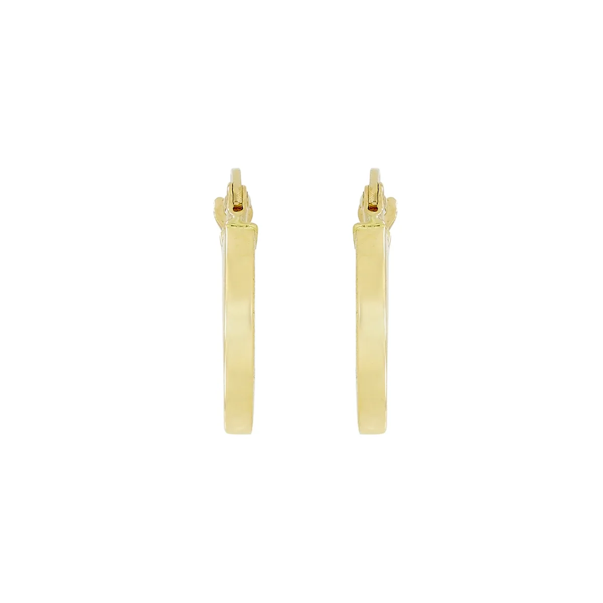 Candongas oro tono amarillo 18k, liso