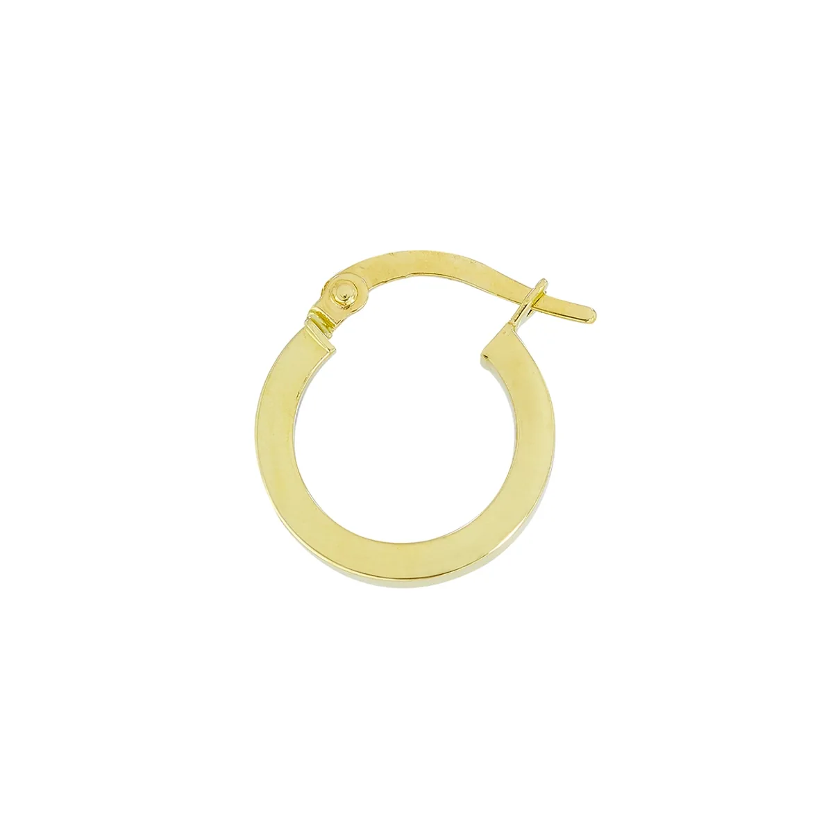 Candongas oro tono amarillo 18k, liso
