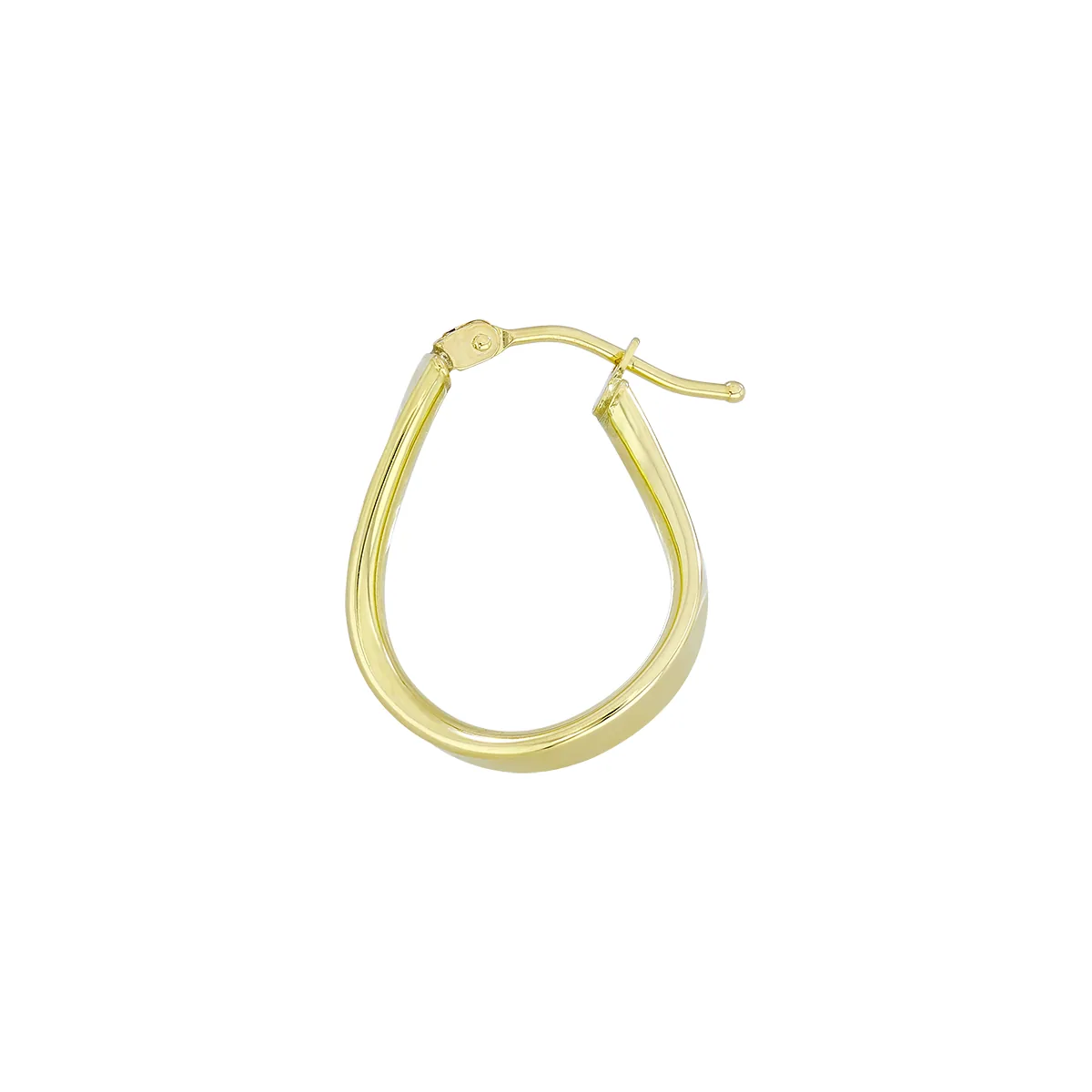 Candongas en oro amarillo de 18 Kilates, Plana, 2.50 mm. de ancho