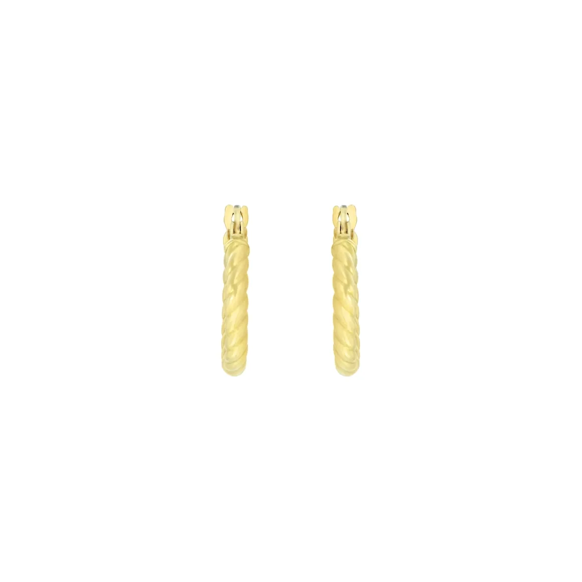 Candongas oro tono amarillo 18k, liso