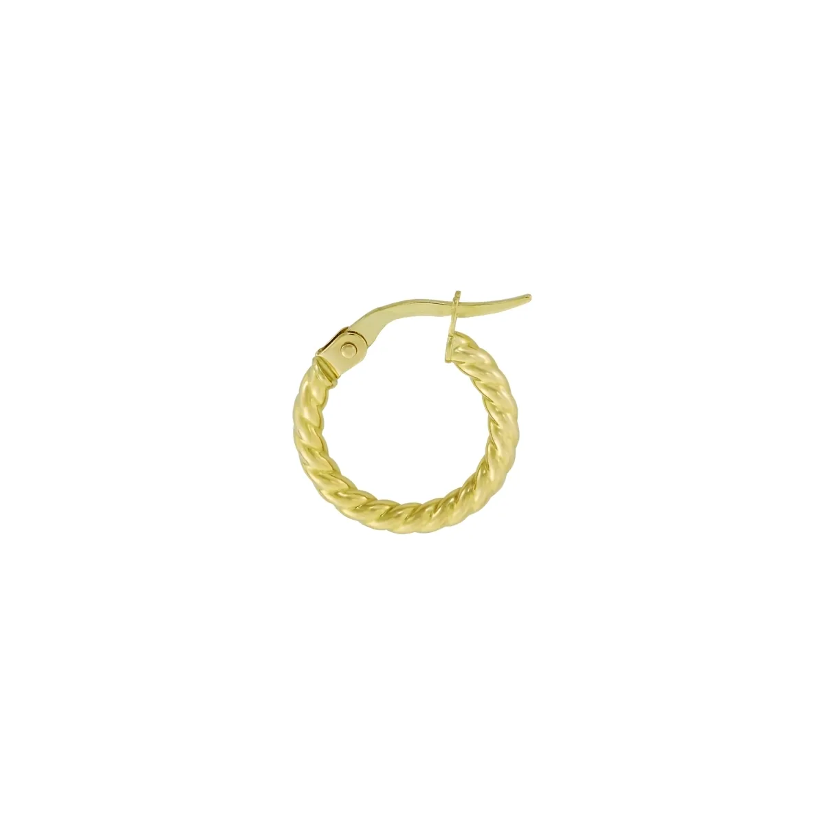 Candongas oro tono amarillo 18k, liso