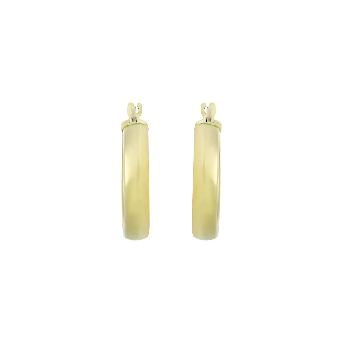 Candongas oro tono amarillo 18k, liso