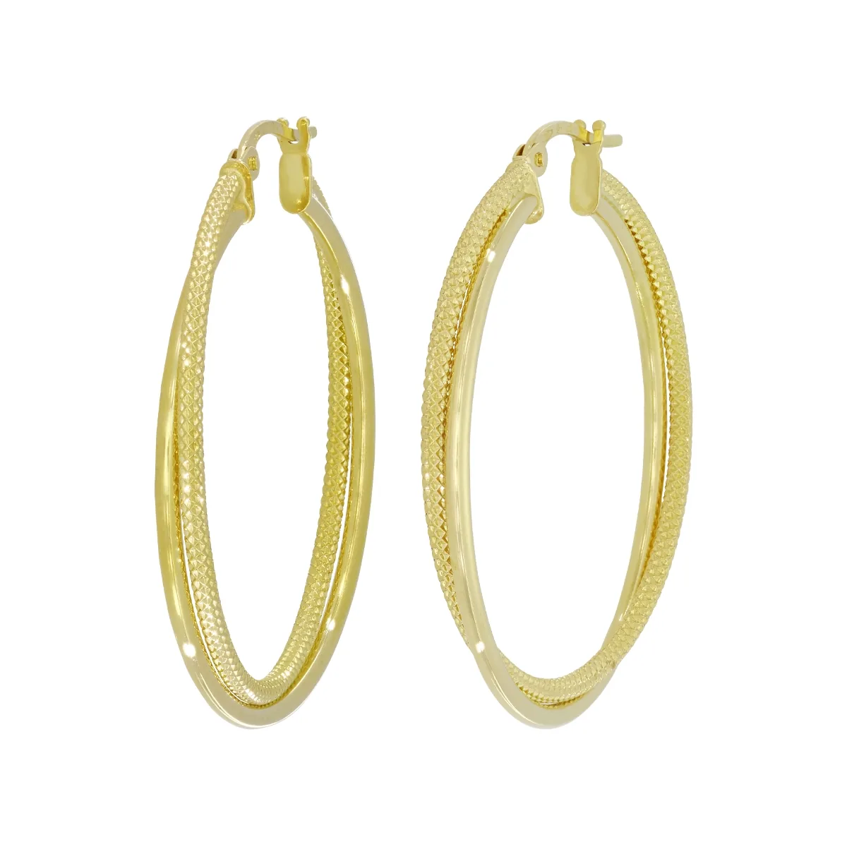 Candongas en oro amarillo de 18 Kilates con visos, Tubo, 1.50 mm. de ancho