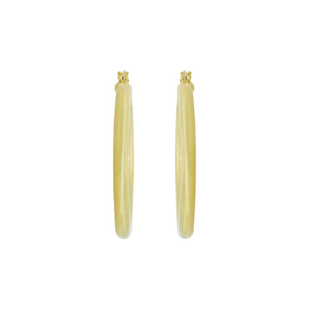 Candongas oro tono amarillo 18k, liso