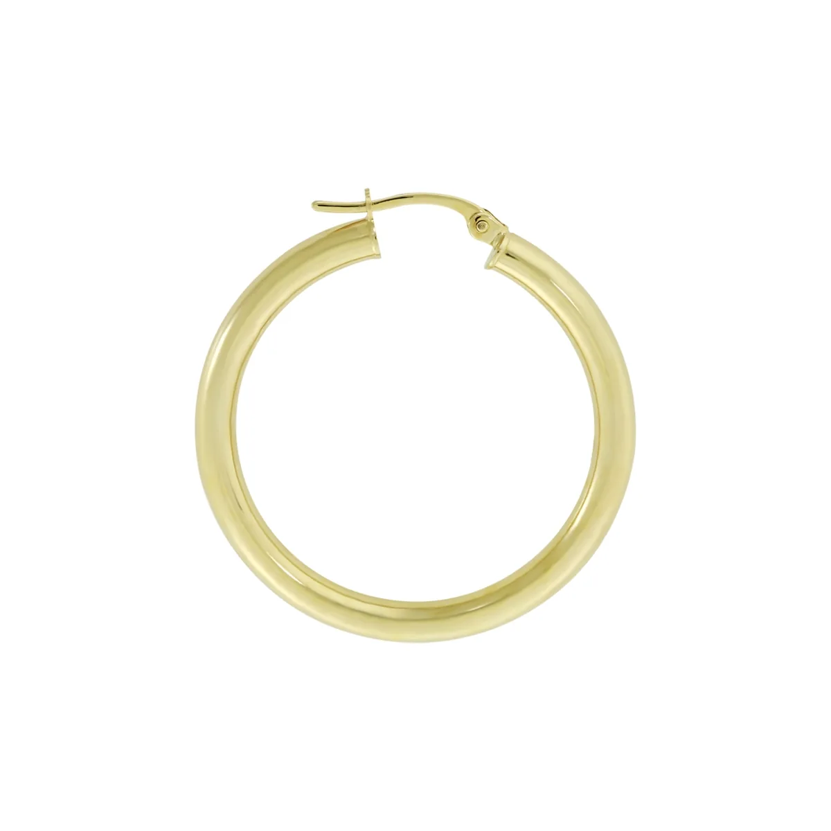 Candongas oro tono amarillo 18k, liso