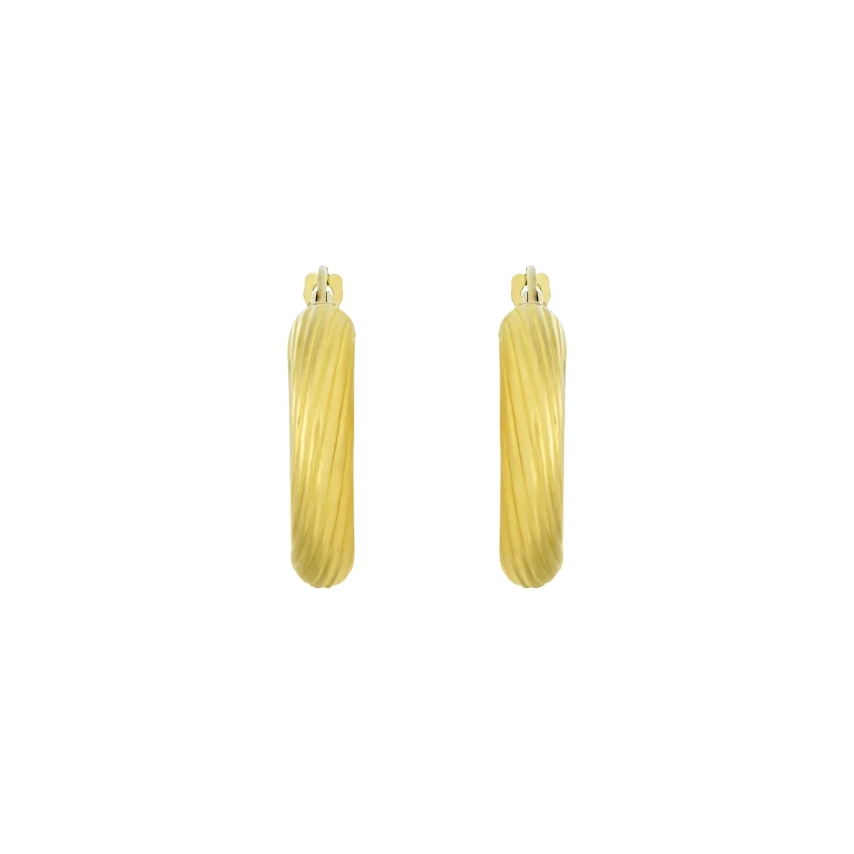 Candongas oro tono amarillo 18k, oro tono amarillo 18k, liso, 18.00 mm de ancho