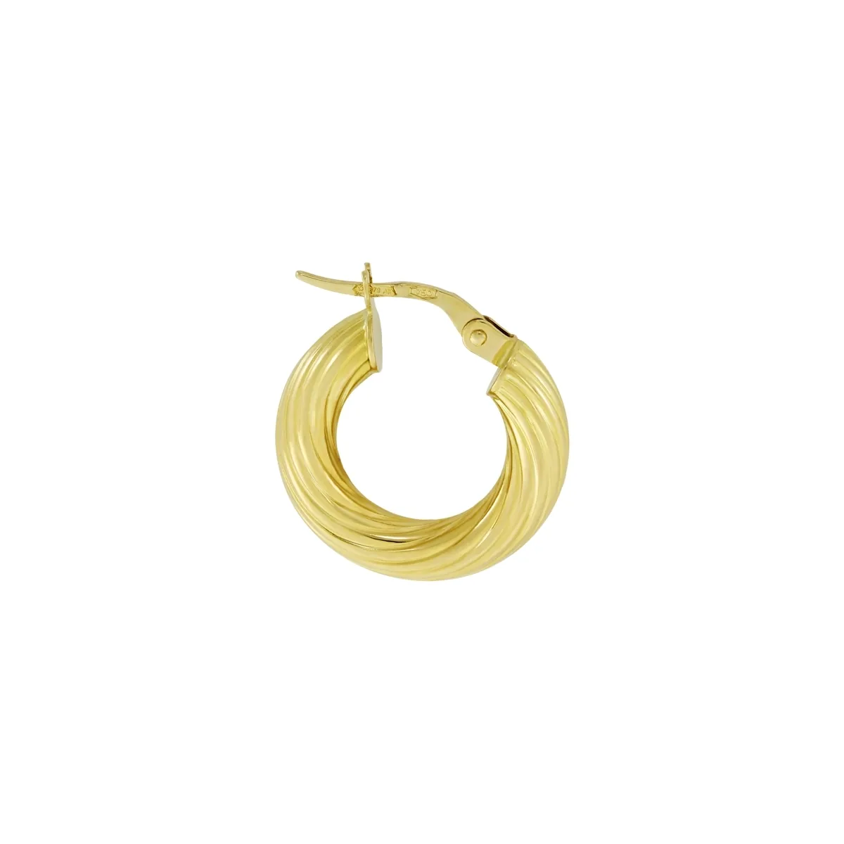 Candongas oro tono amarillo 18k, oro tono amarillo 18k, liso, 18.00 mm de ancho
