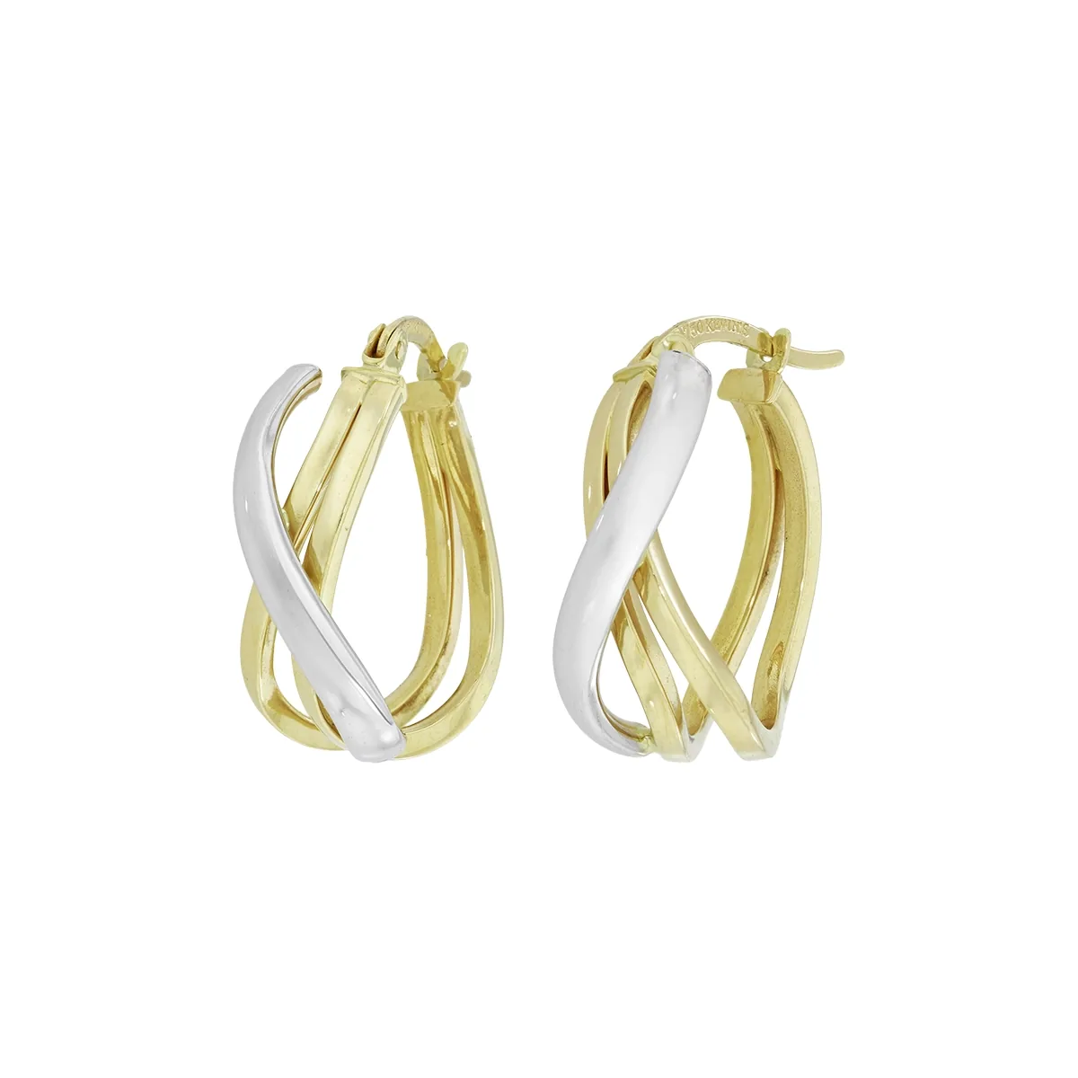 Candongas en oro amarillo de 18 Kilates, Plana, 1 mm. de ancho