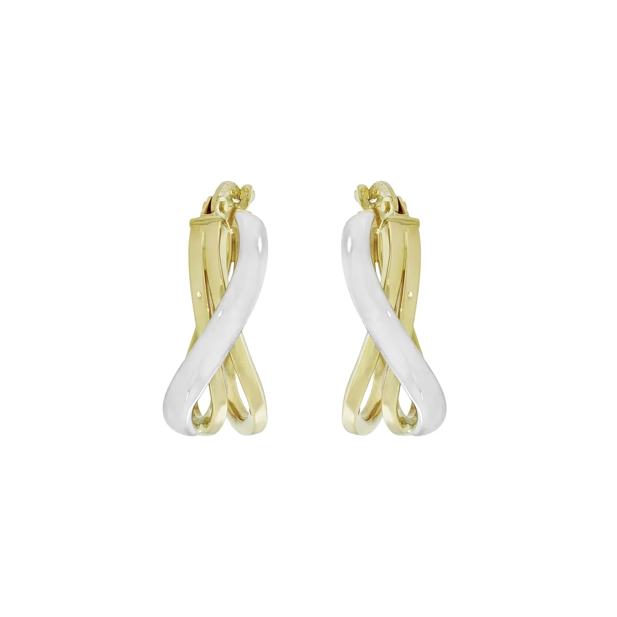 Candongas en oro amarillo de 18 Kilates, Plana, 1 mm. de ancho