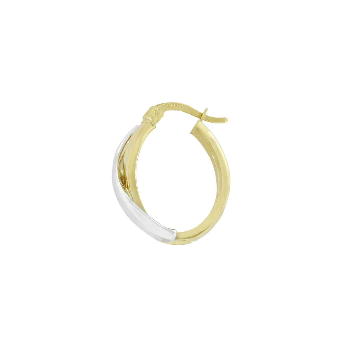 Candongas en oro amarillo de 18 Kilates, Plana, 1 mm. de ancho