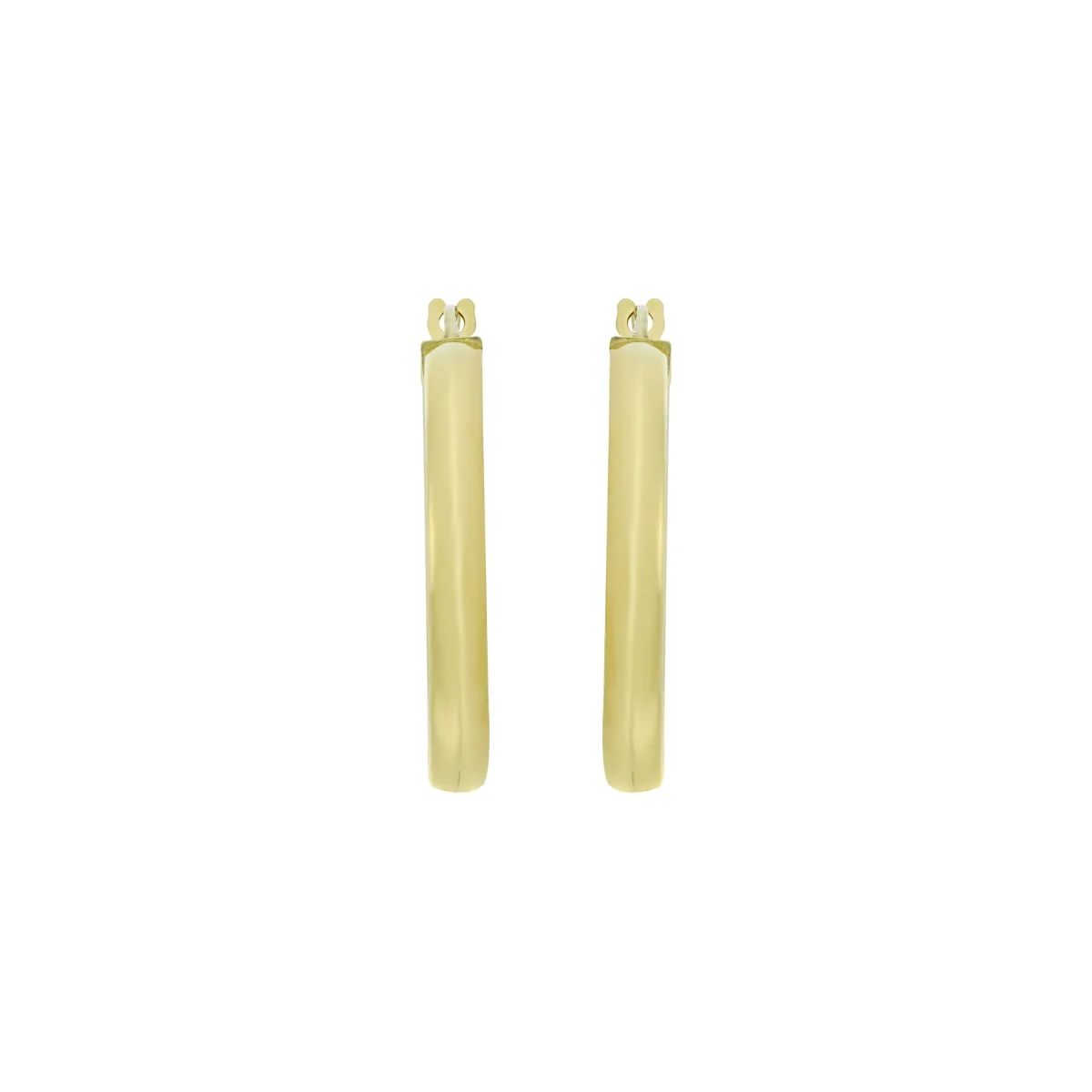 Candongas oro tono amarillo 18k, liso