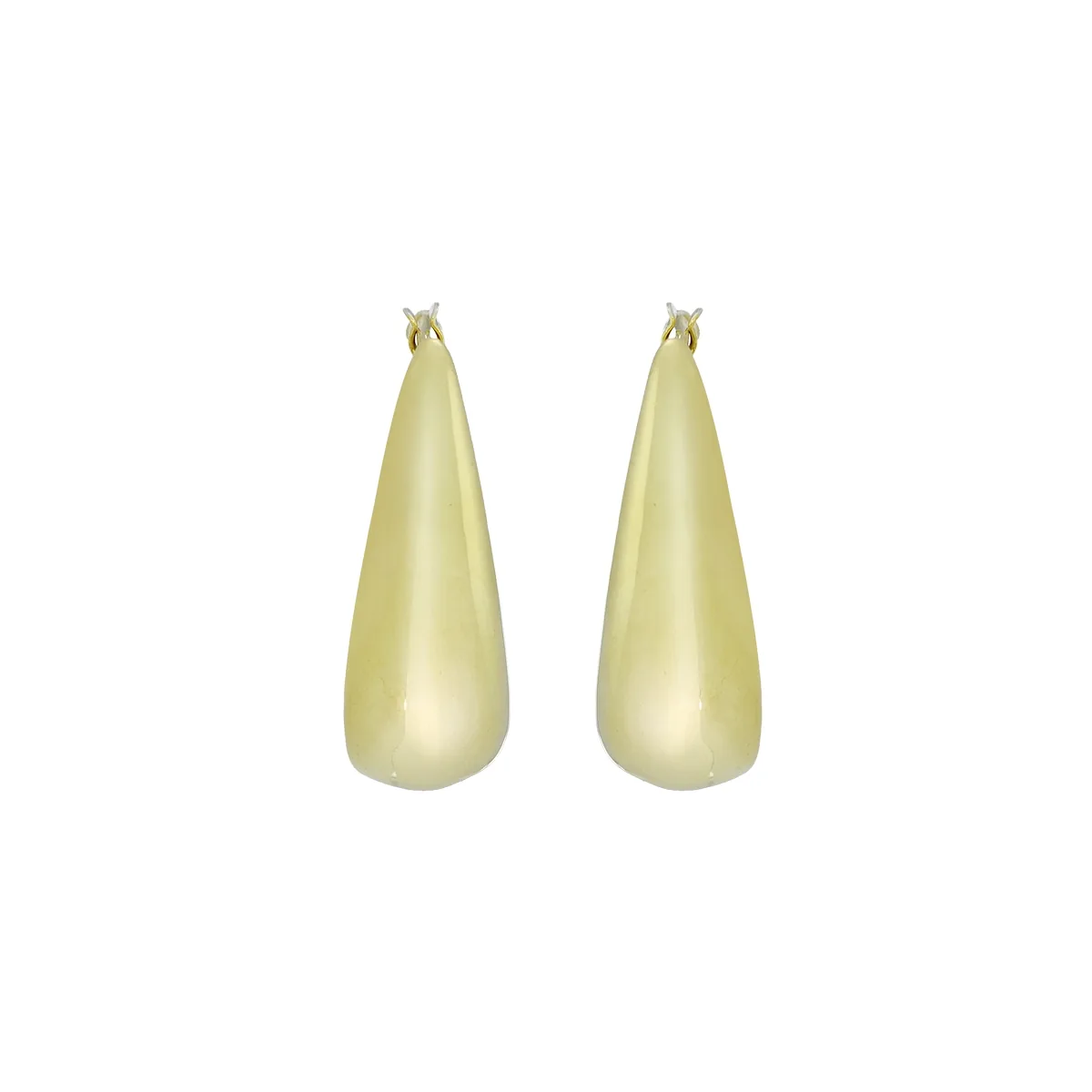 Candongas en oro amarillo de 18 Kilates, Abombada, 4.50 mm. de ancho