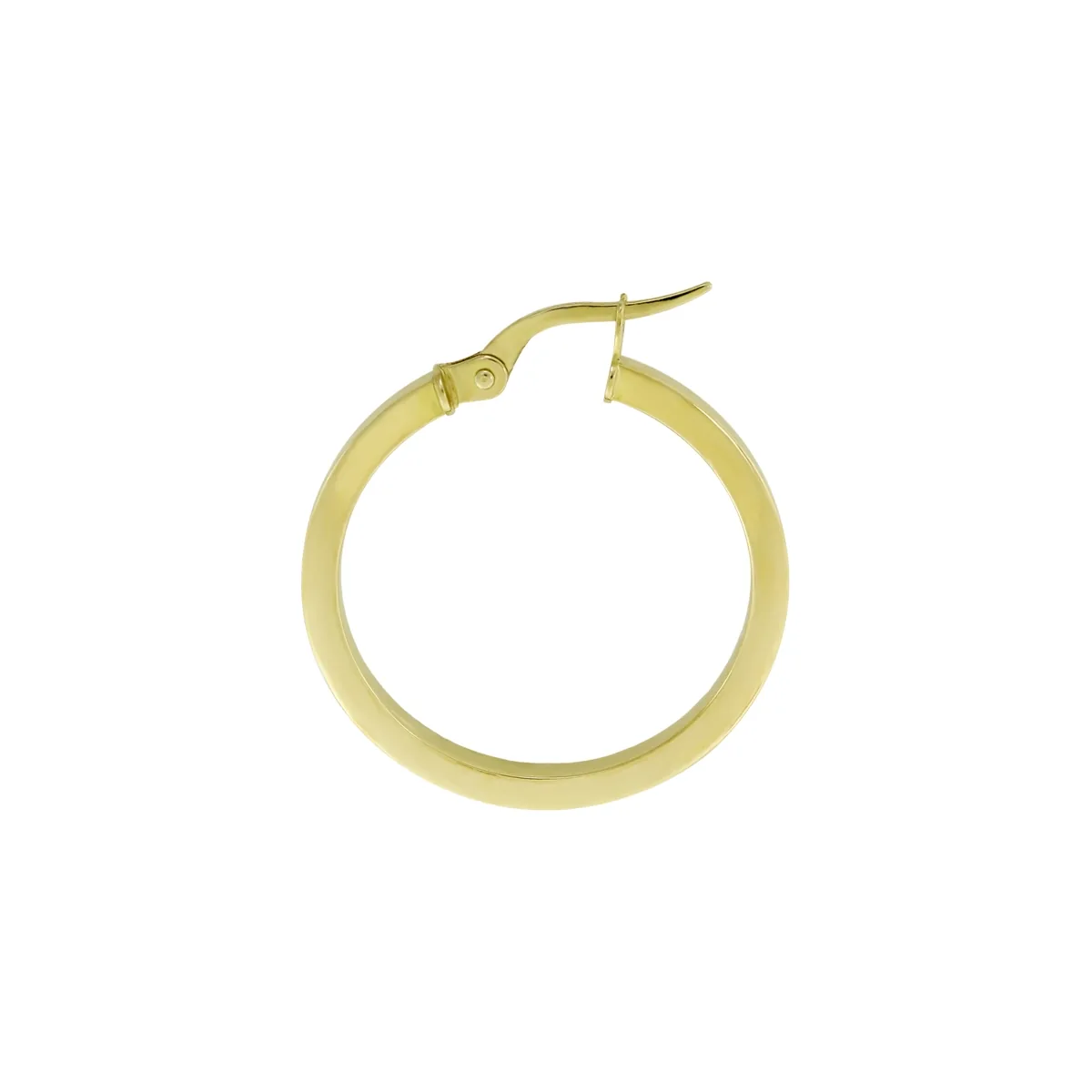 Candongas oro tono amarillo 18k, liso