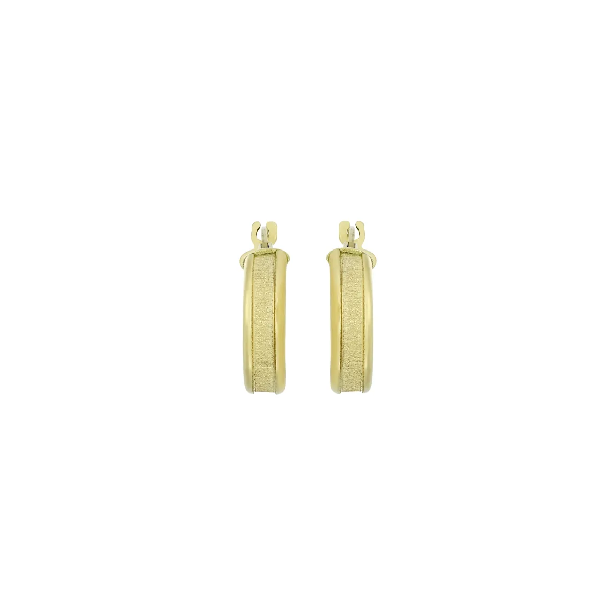 Candongas oro tono amarillo 18k, satinado, liso