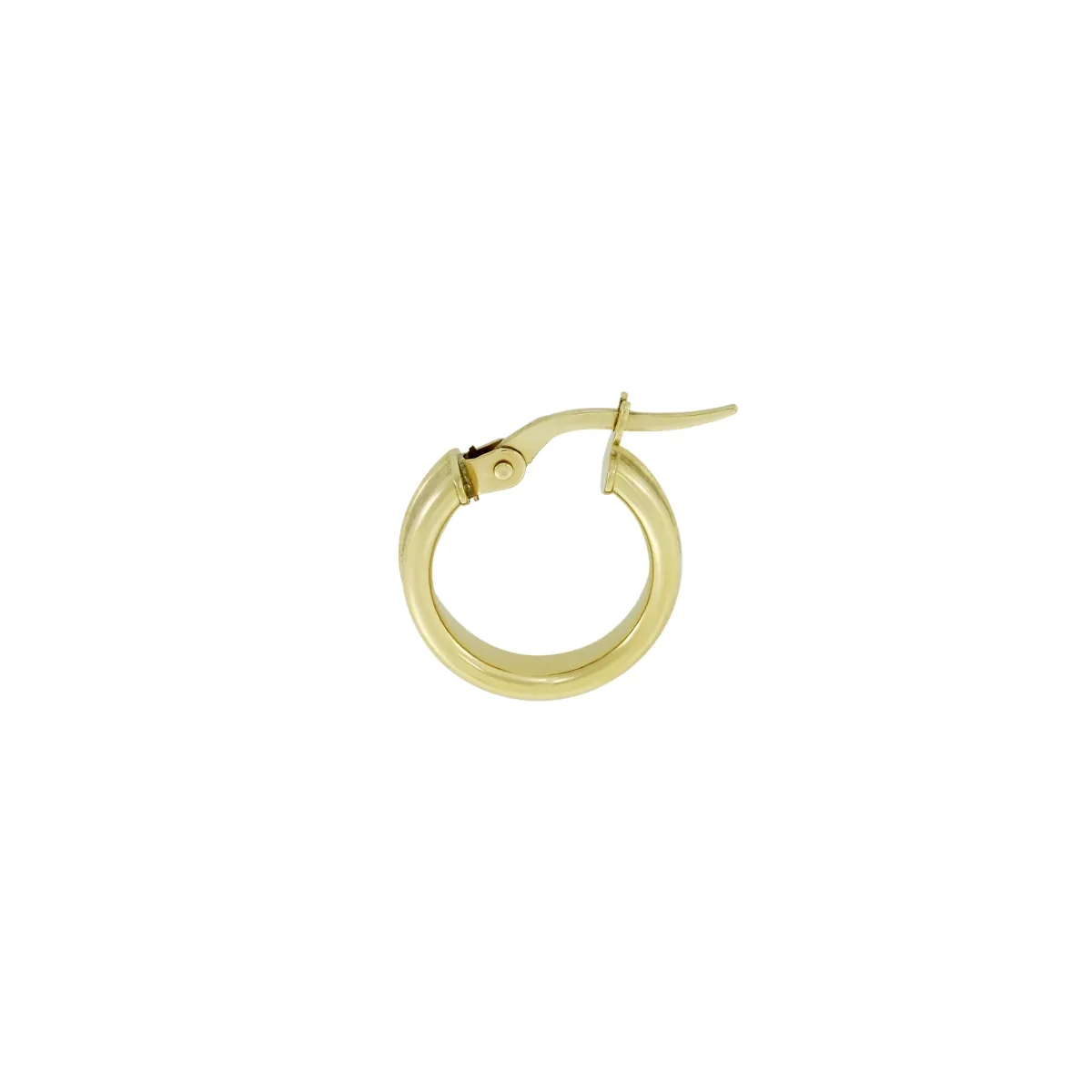 Candongas oro tono amarillo 18k, satinado, liso