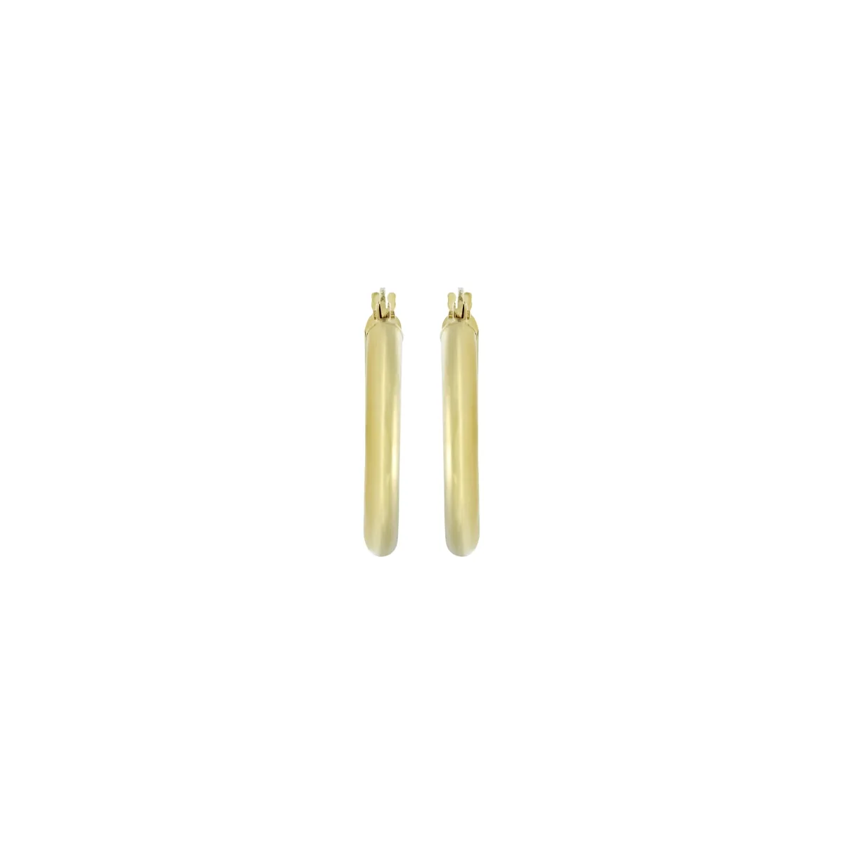 Candongas oro tono amarillo 18k, liso