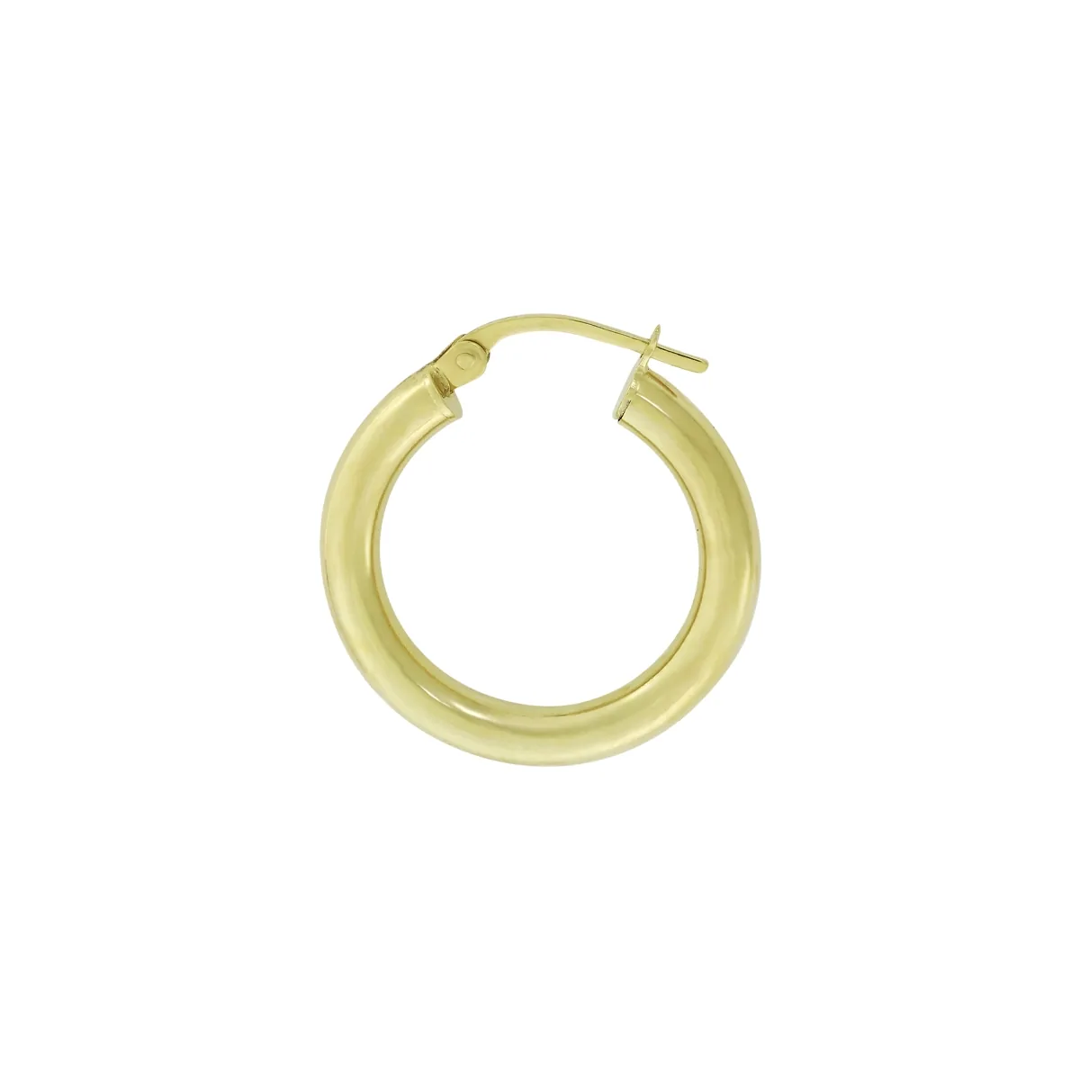 Candongas oro tono amarillo 18k, liso