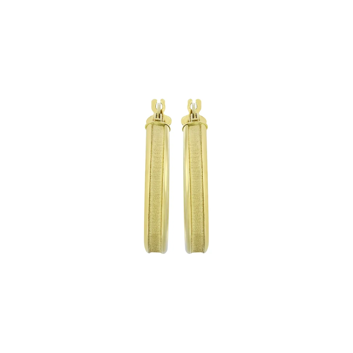Candongas oro tono amarillo 18k, satinado, liso