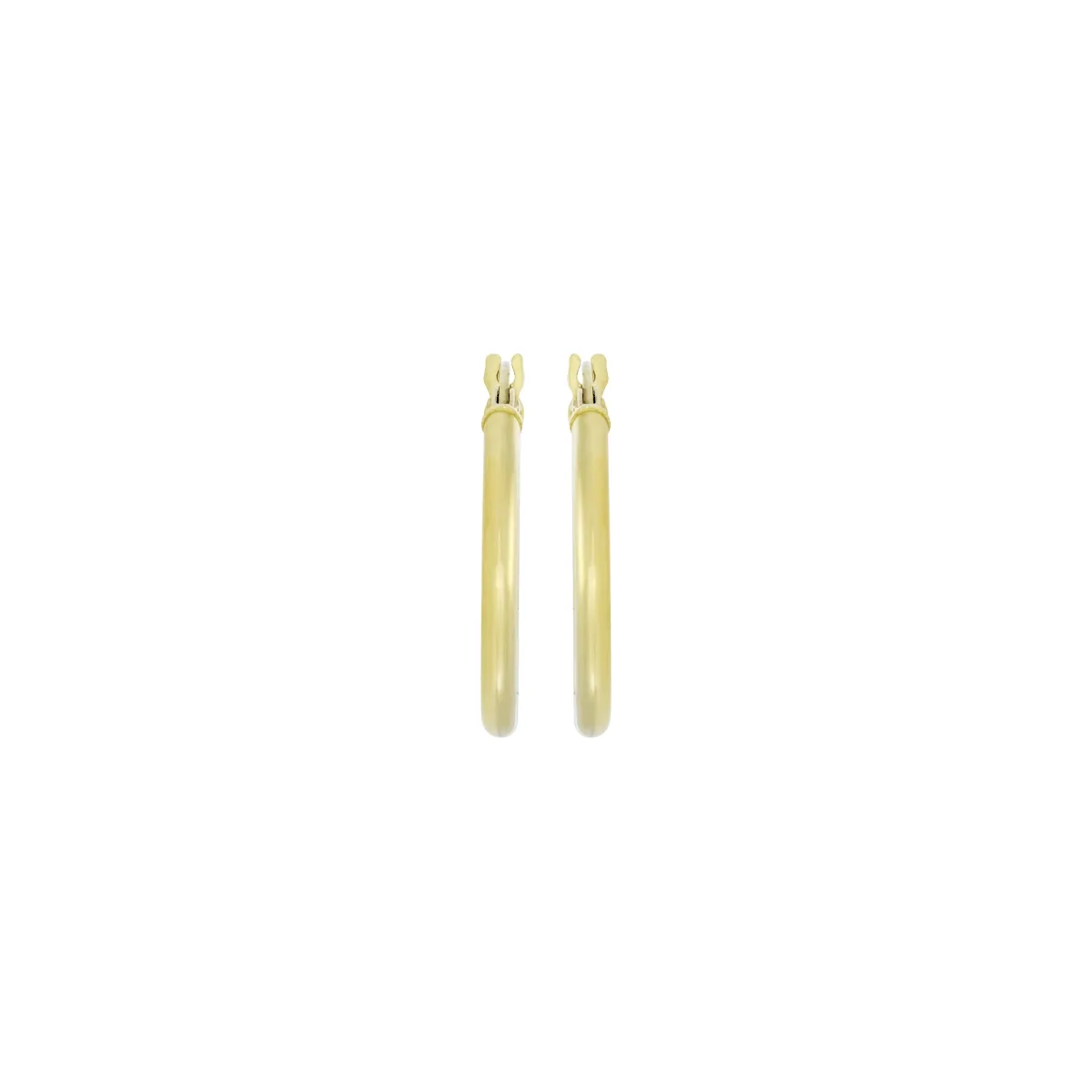 Candongas oro tono amarillo 18k, liso