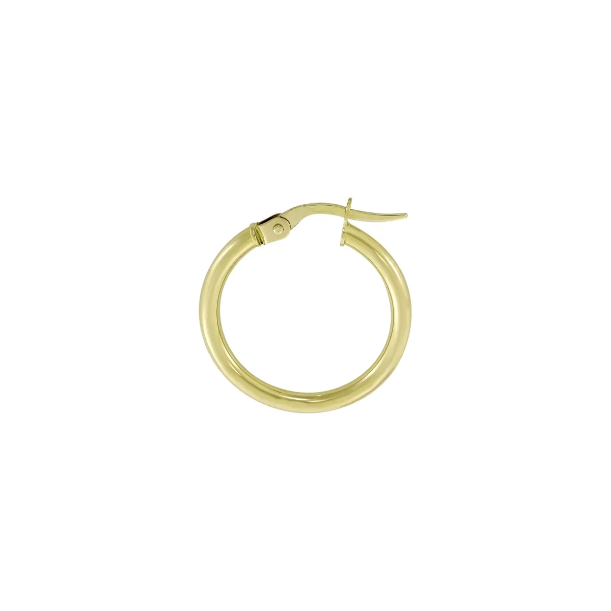 Candongas oro tono amarillo 18k, liso