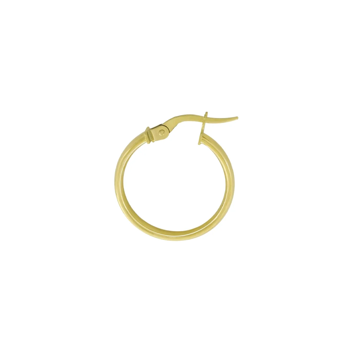 Candongas oro tono amarillo 18k, liso