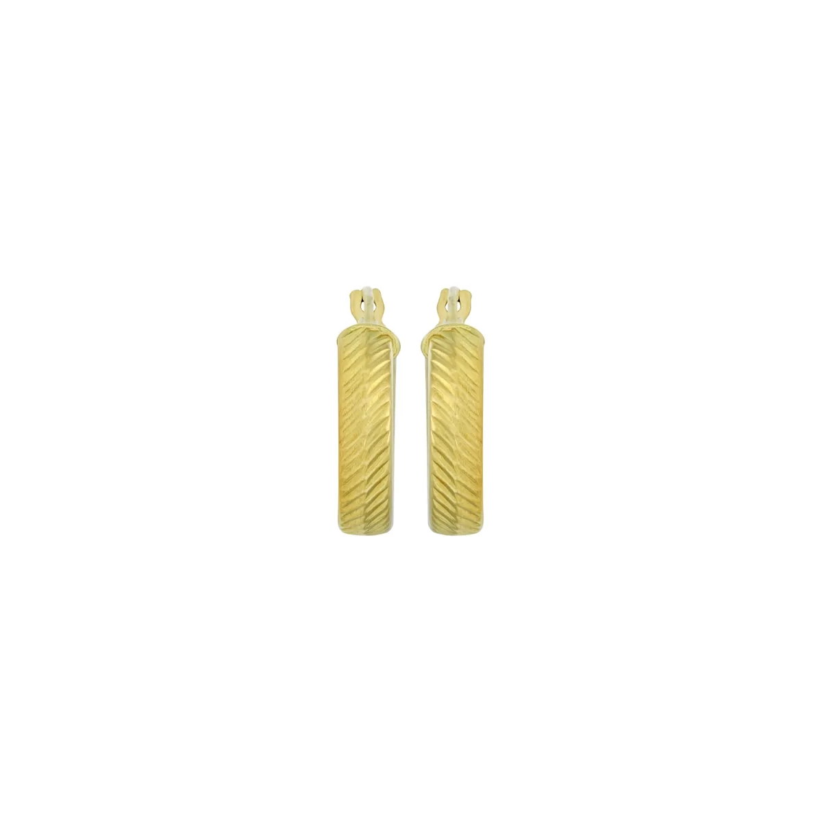 Candongas oro tono amarillo 18k, con visos