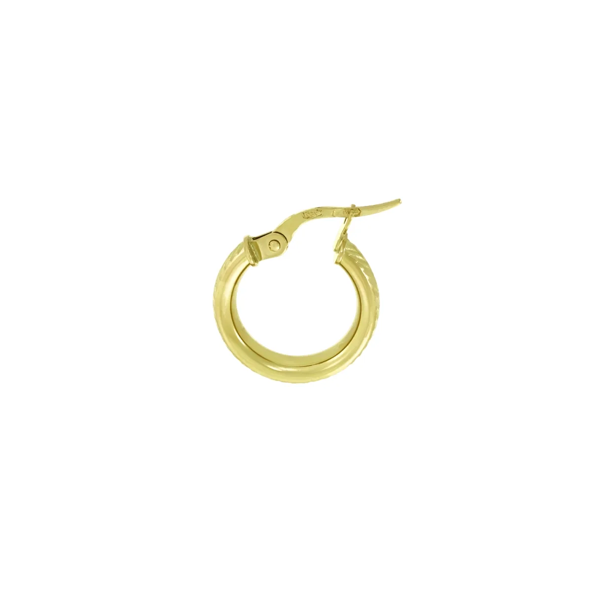 Candongas oro tono amarillo 18k, con visos