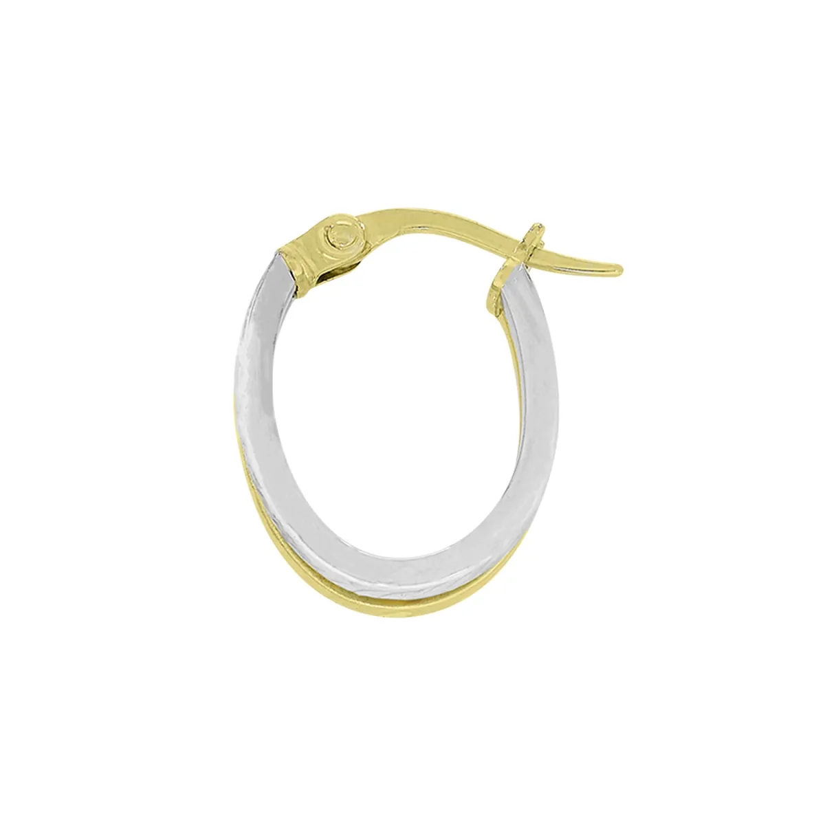 Candongas en oro amarillo de 18 Kilates con visos, Plana, 3 mm. de ancho