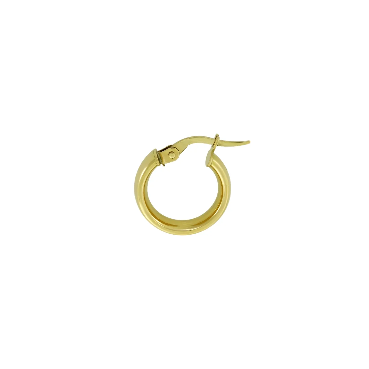 Candongas oro tono amarillo 18k, liso