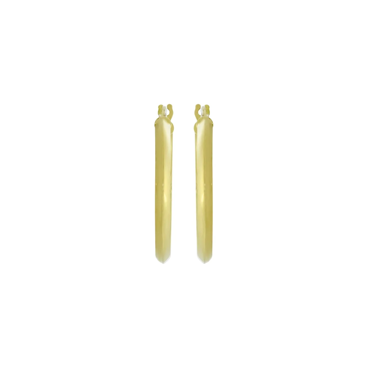 Candongas oro tono amarillo 18k, liso