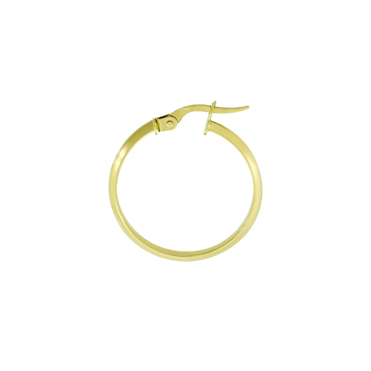 Candongas oro tono amarillo 18k, liso