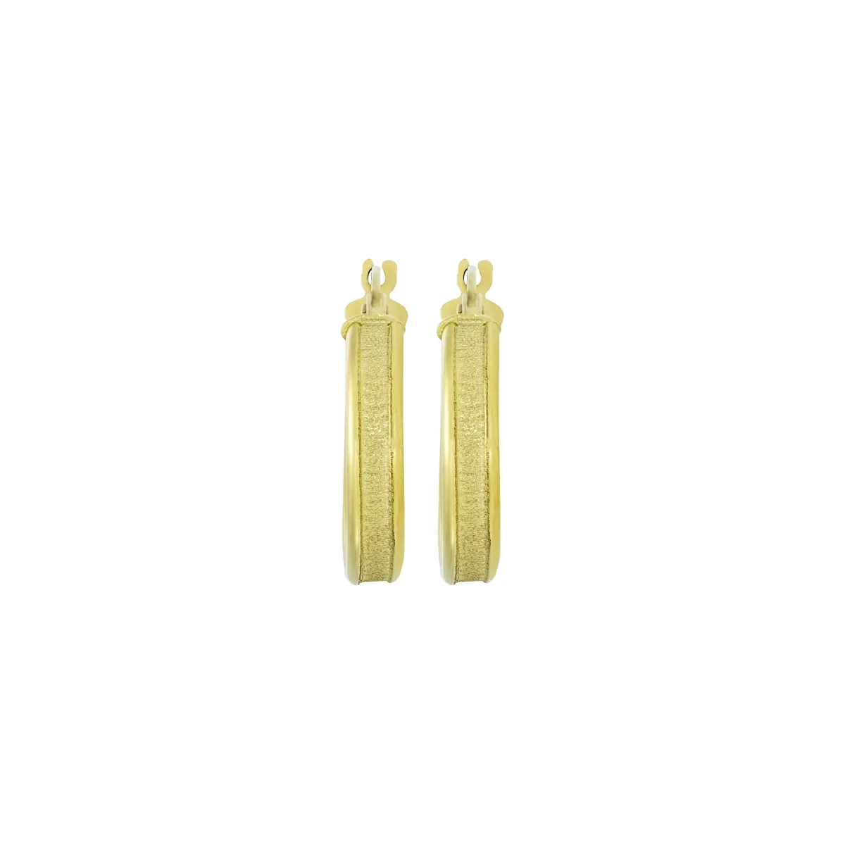 Candongas oro tono amarillo 18k, satinado, liso
