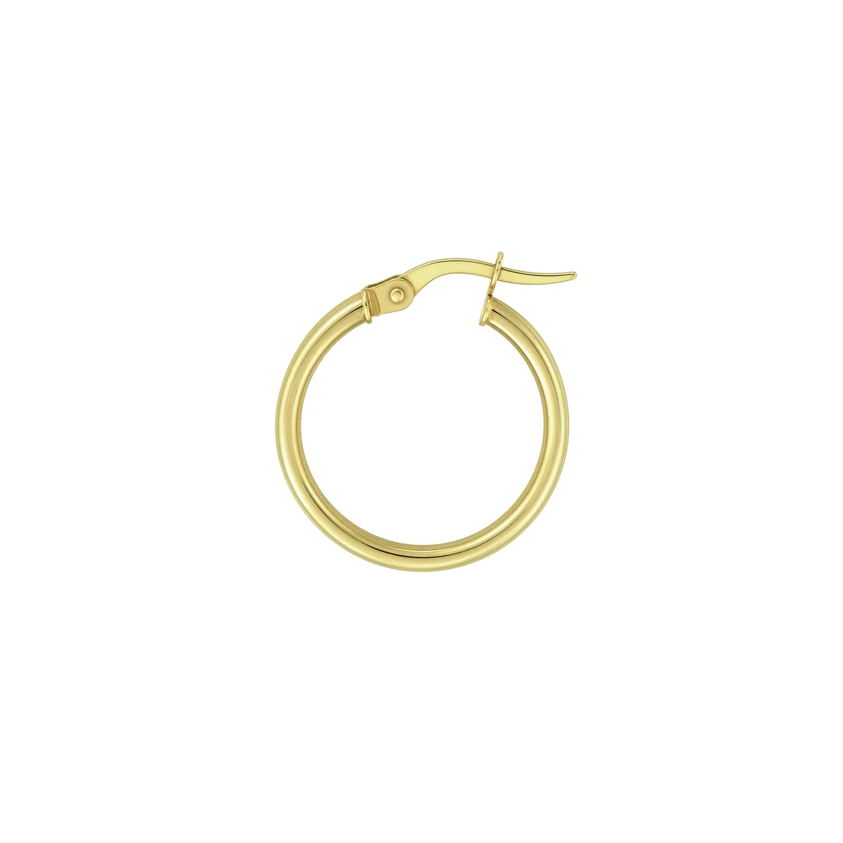 Candongas oro tono amarillo 18k, satinado, liso