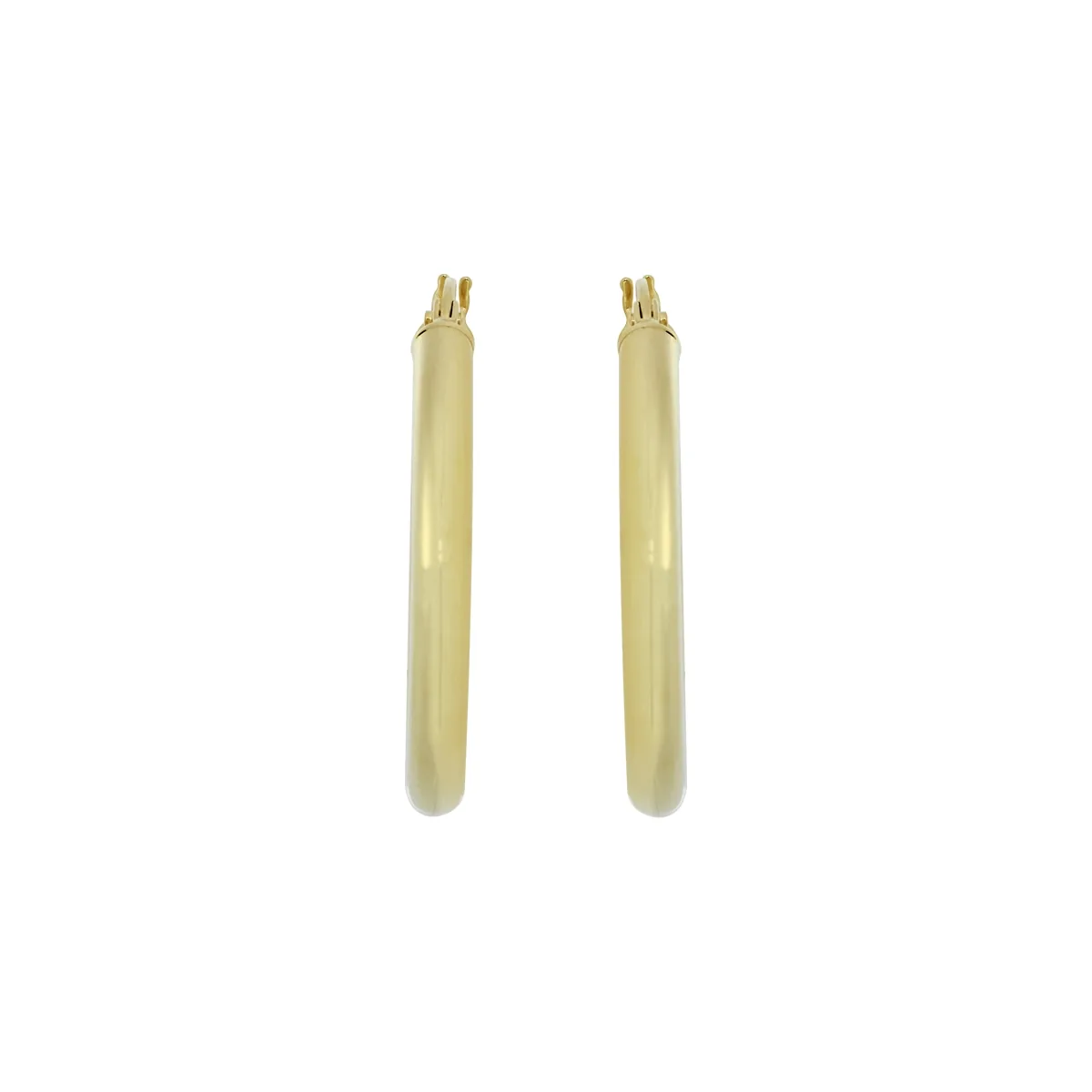 Candongas oro tono amarillo 18k, liso