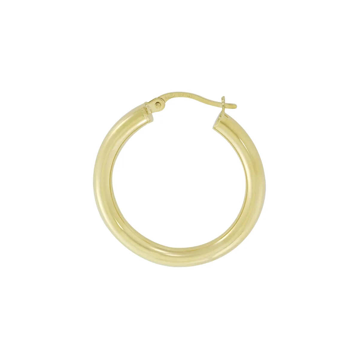 Candongas oro tono amarillo 18k, liso