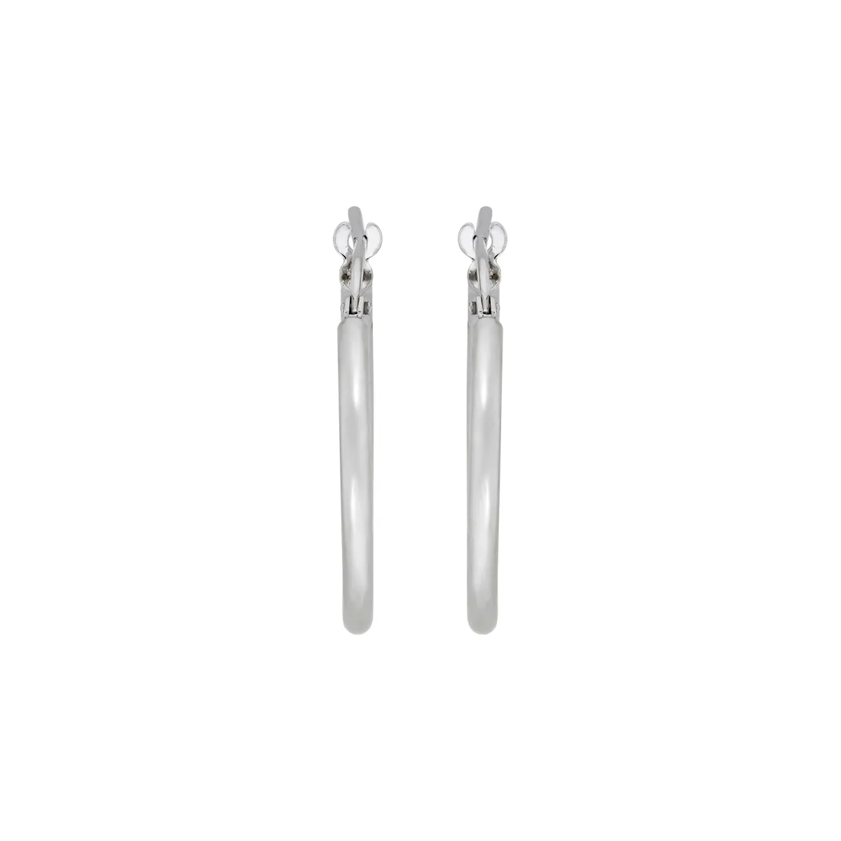 Candongas en plata Ley 925, Tubo, 2 mm. de ancho, de la coleccion Sueños