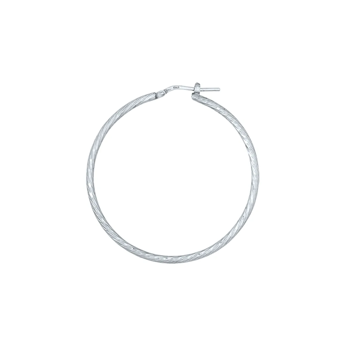Candongas en plata Ley 925 con visos, Tubo, 2 mm. de ancho, de la coleccion Sueños